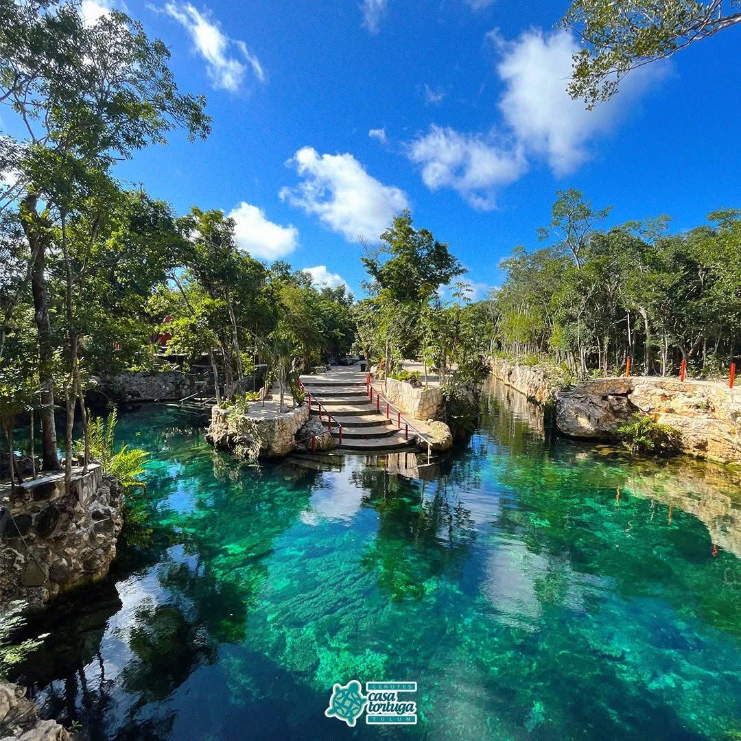 Cenote de agua cristalina