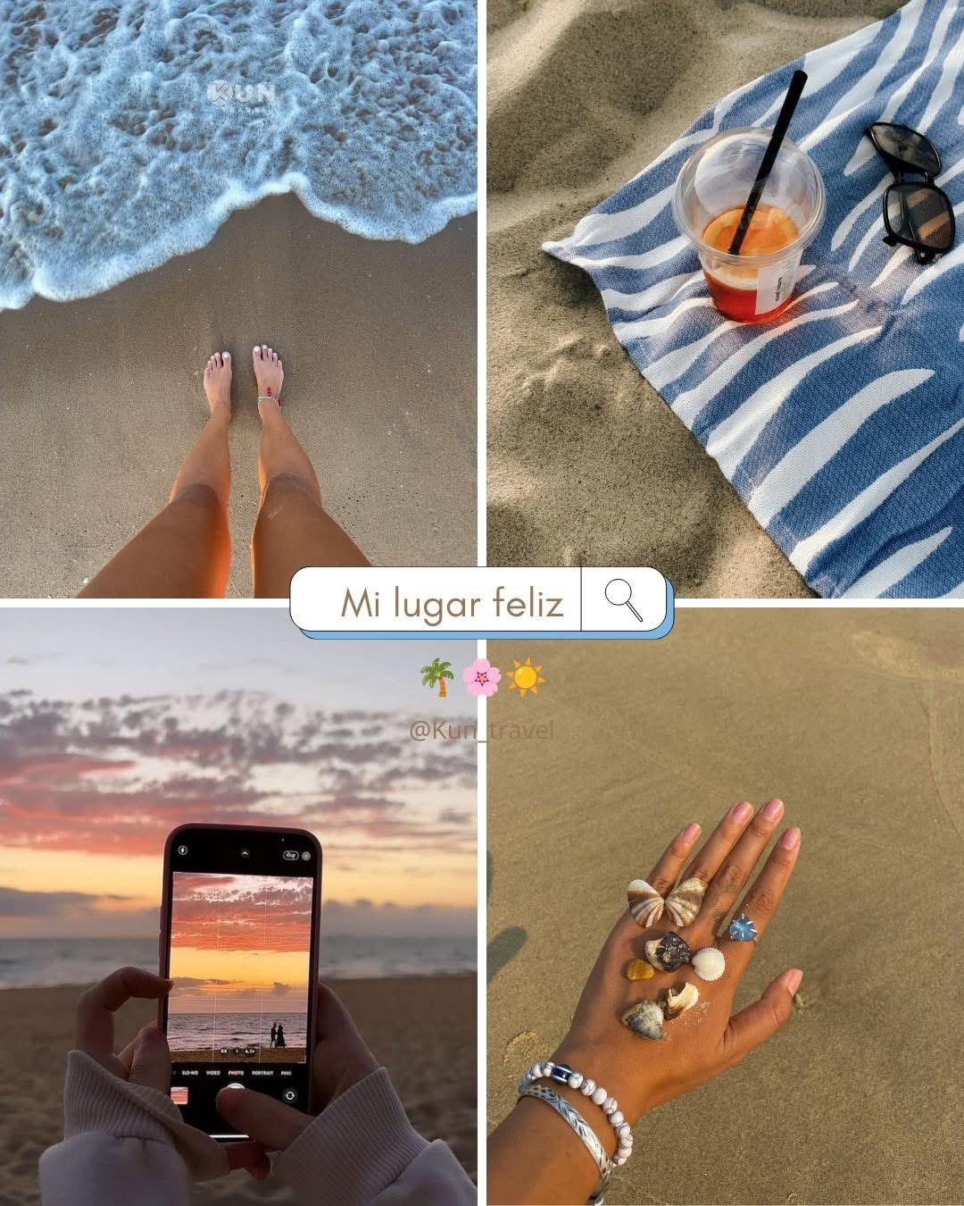 Collage de playa